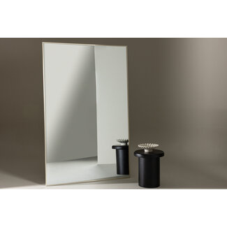 Venture Home XXL Wandspiegel Orlando – Beige Aluminium-Rahmen