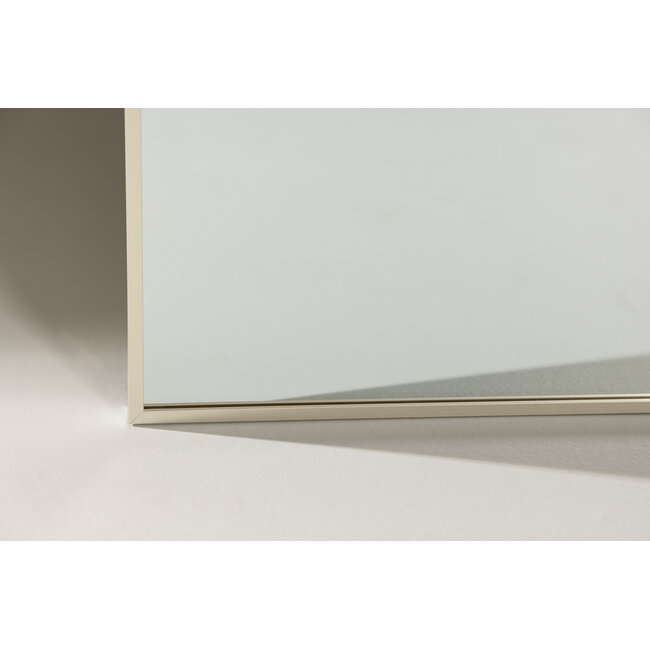 XXL Wandspiegel Orlando – Beige Aluminium-Rahmen