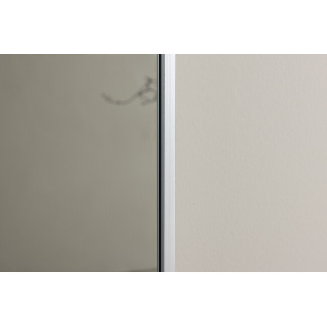 Ganzkörperspiegel Orlando – Silberner Aluminiumrahmen (195 x 55 cm)