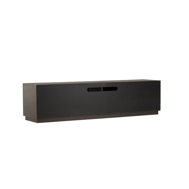 TV-Board Lugo – Modernes Rippen-Design in Mokka-Braun
