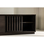 TV-Board Lugo – Modernes Rippen-Design in Mokka-Braun