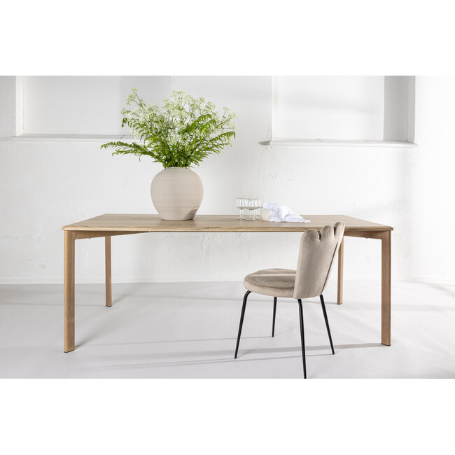 Esstisch Damon – Skandinavische Eleganz in Natürlich