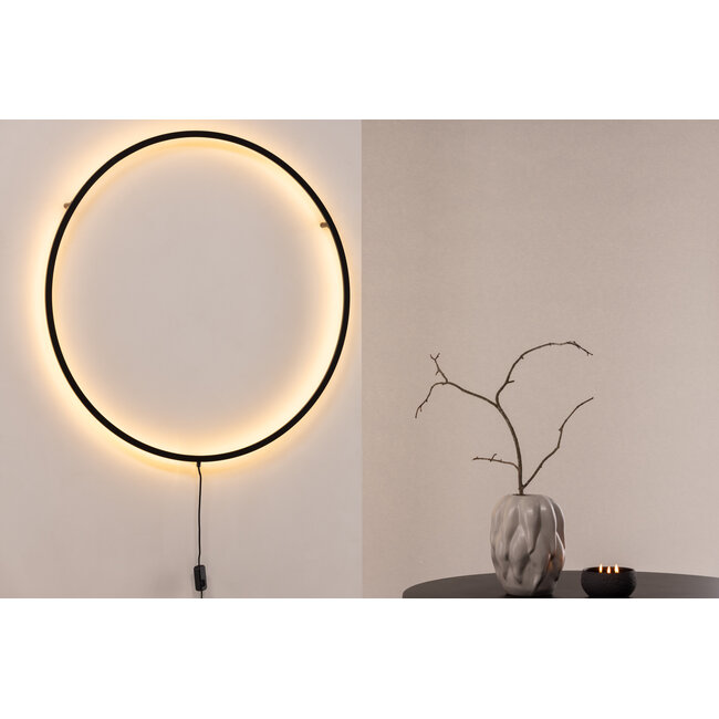 Runder XXL-Wandleuchter Josefin – Minimalistisches LED-Design