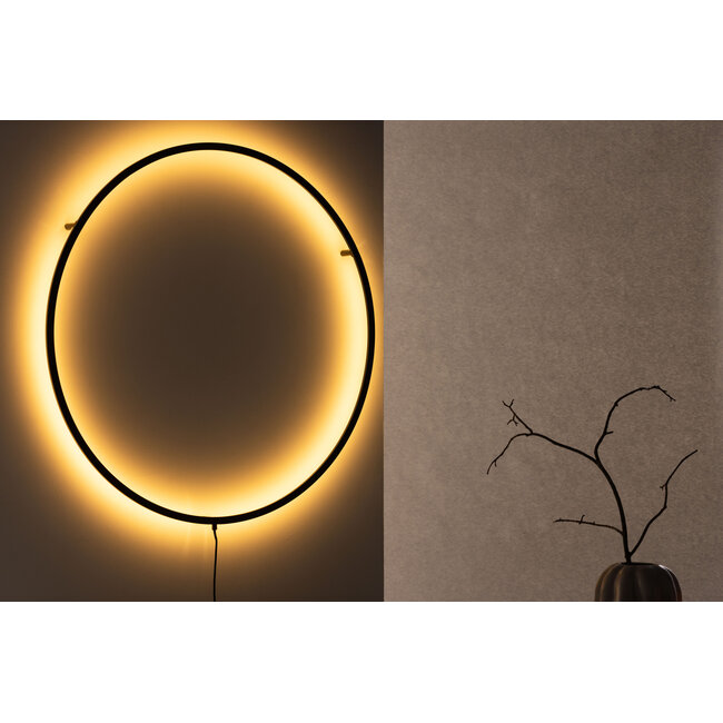 Runder XXL-Wandleuchter Josefin – Minimalistisches LED-Design