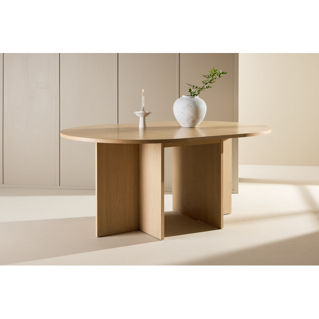 7-tlg. Esszimmer-Set Ausziehbarer Tisch Strada und 6 Astoria Stühle
