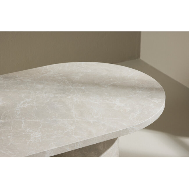 Couchtisch Narvik – Moderner Luxus in beiger Marmoroptik