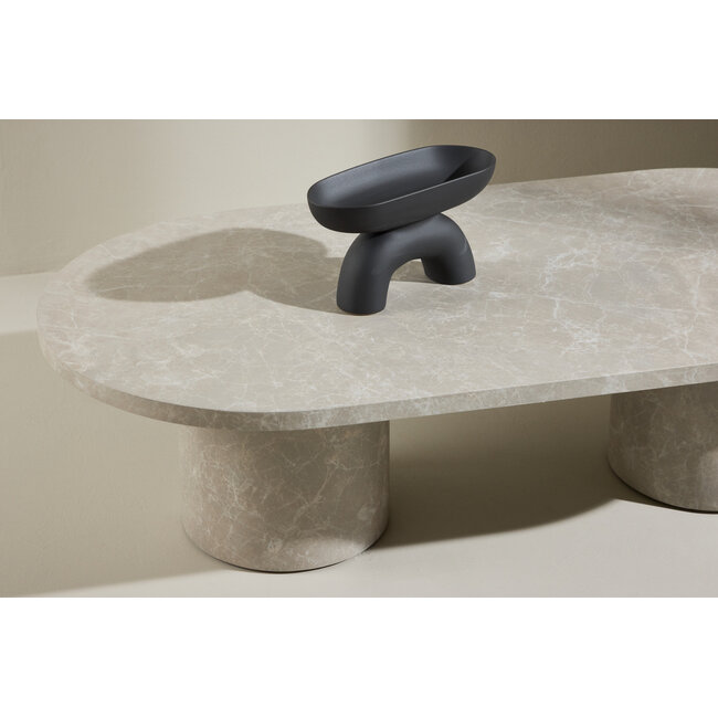 Couchtisch Narvik – Moderner Luxus in beiger Marmoroptik