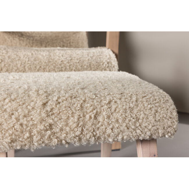 Loungesessel Fårö – Skandinavische Raffinesse mit Hocker & Nackenkissen