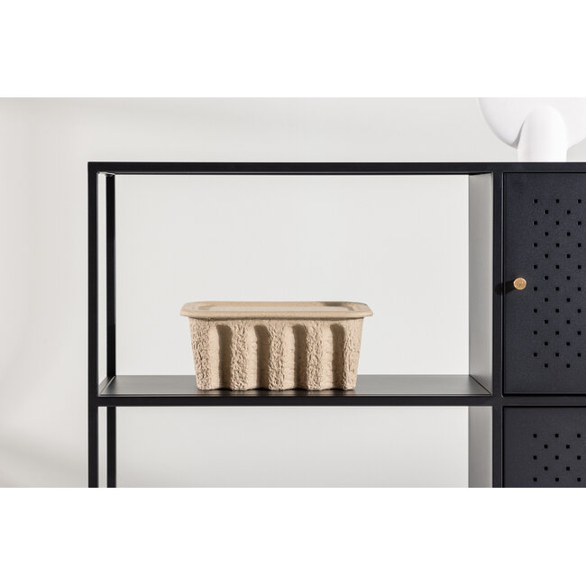 Regal und Sideboard Salta – Intelligente Aufbewahrung aus schwarzem Stahl