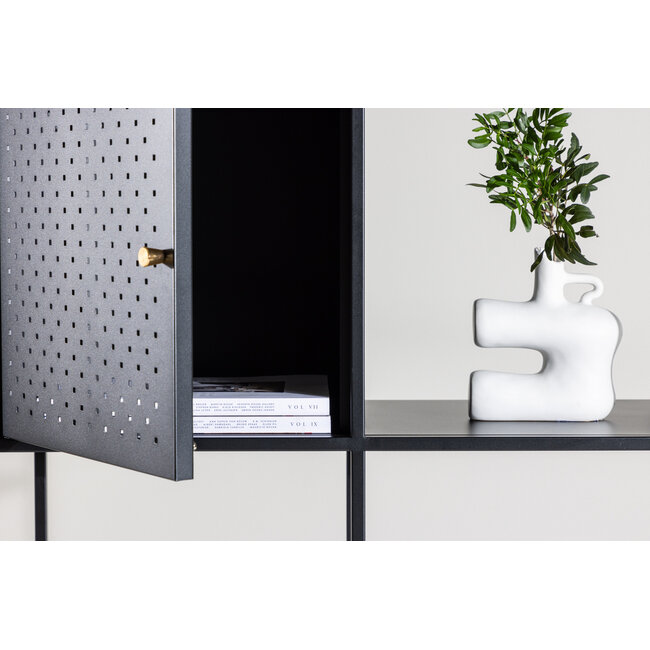 Standregal Porto Seguro – Skandinavisches Design in schwarzem Stahl