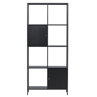 Venture Home Standregal Porto Seguro – Skandinavisches Design in schwarzem Stahl