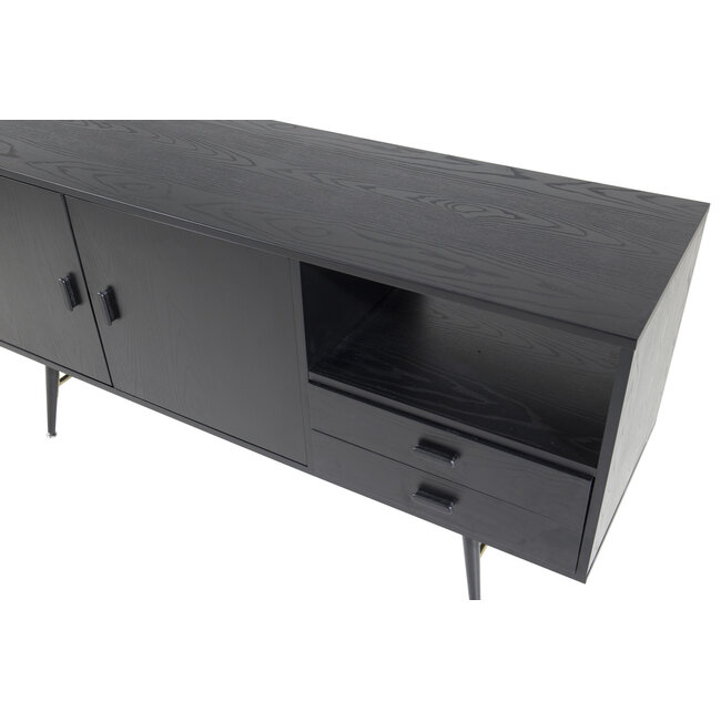 Kommode Gold – Luxuriöses Sideboard in Schwarz