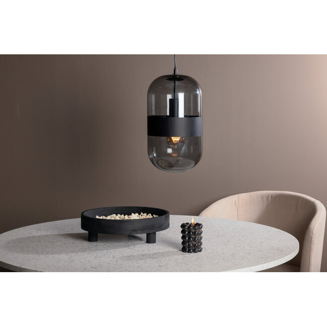 Hängeleuchte Dropp – Moderner Blickfang aus Rauchglas