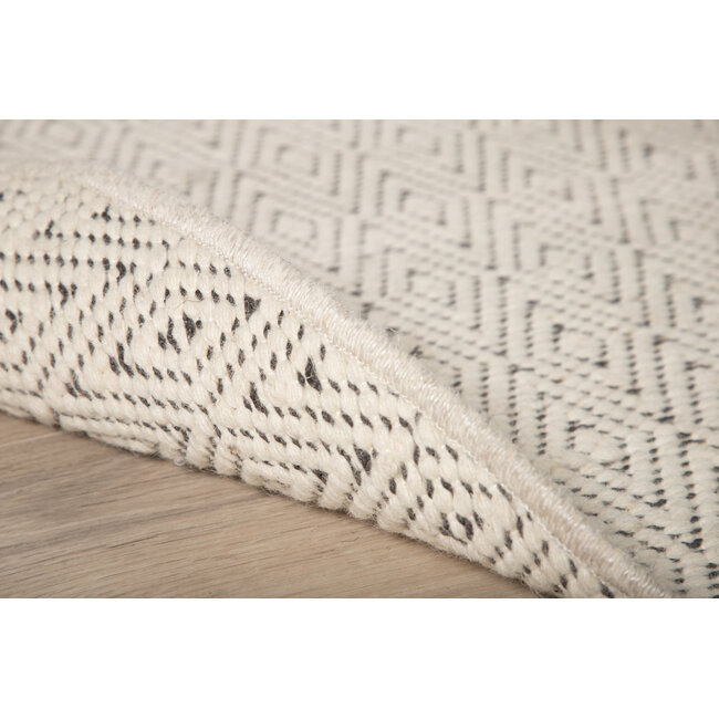 Wollteppich Julana – Handgewebter Boho-Luxus in Beige