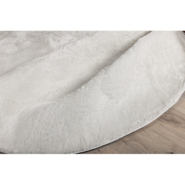 Runder Teppich Blanca – Kuscheliger Hochflor & Luxuriöser Glanz