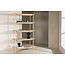 Standregal Heim – Naturnahe Eleganz in Whitewash und Beige