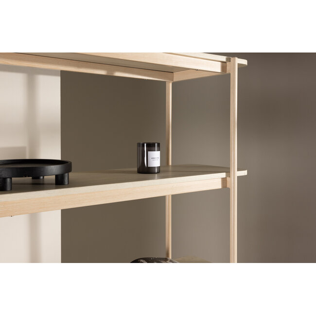 Standregal Heim – Naturnahe Eleganz in Whitewash und Beige