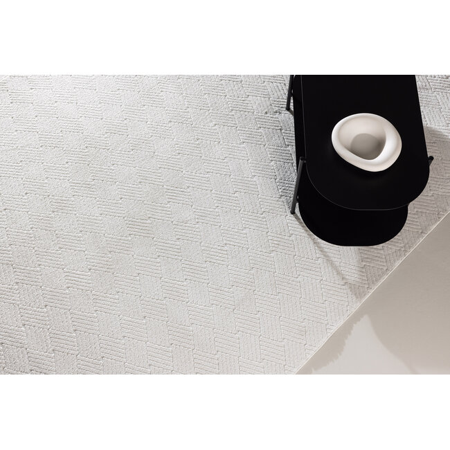 XL Rechteckiger Teppich Todd – Moderne Eleganz in Weiß