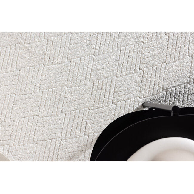 XL Rechteckiger Teppich Todd – Moderne Eleganz in Weiß