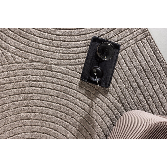 Teppich Vince – Modernes Streifen-Design in sattem Braun