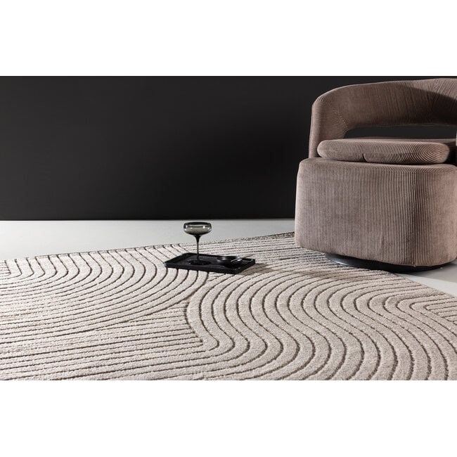 Teppich Vince – Modernes Streifen-Design in sattem Braun