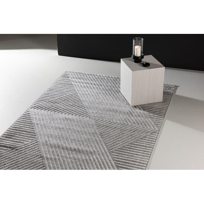 Teppich Aron – Abstraktes Design & Moderner Komfort in Grau