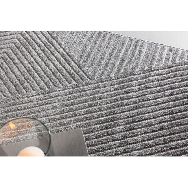 Teppich Aron – Abstraktes Design und Moderner Komfort in Grau