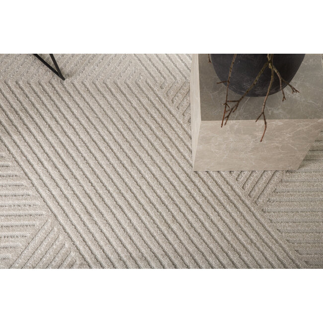 Teppich Aron – Abstraktes Design und Moderner Komfort in Weiß