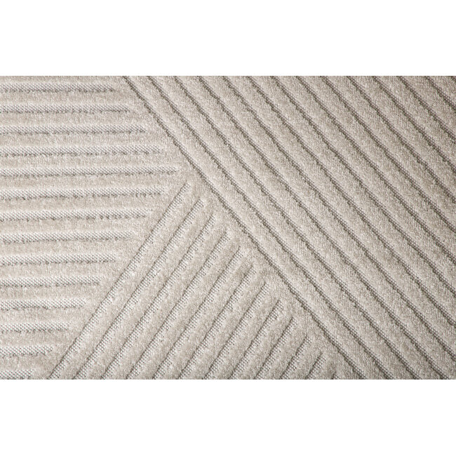 Teppich Aron – Abstraktes Design und Moderner Komfort in Weiß