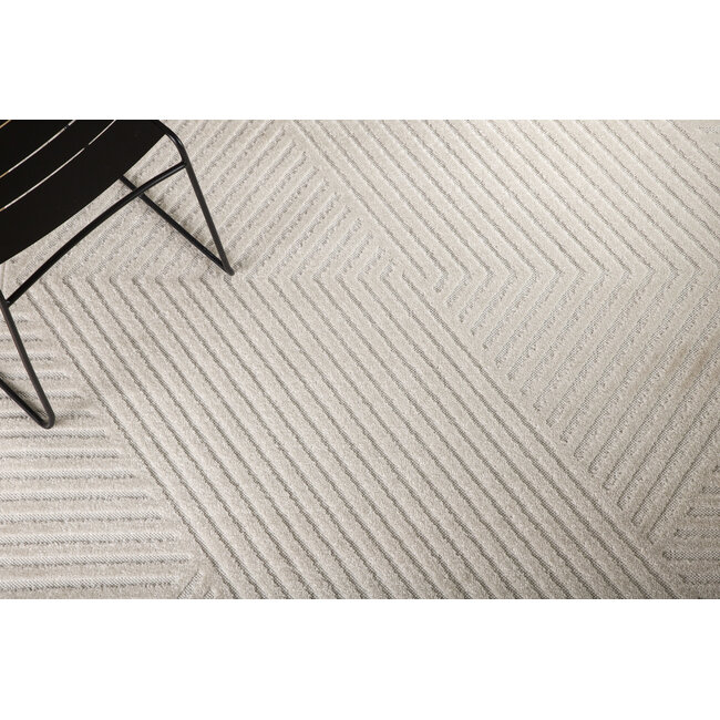 Teppich Aron – Abstraktes Design und Moderner Komfort in Weiß
