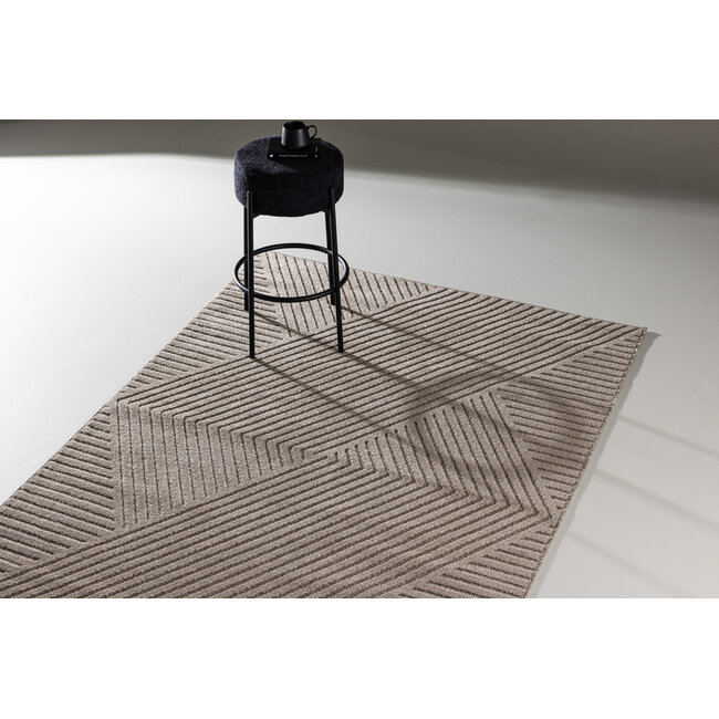 Teppich Aron – Abstraktes Design und Moderner Komfort in Braun
