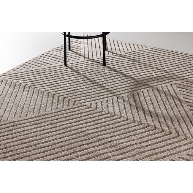 Teppich Aron – Abstraktes Design und Moderner Komfort in Braun