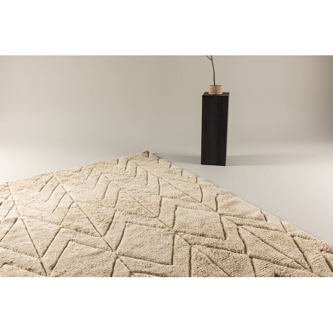 Wollteppich Zoe – Modernes Design und Natürliche Gemütlichkeit in Beige