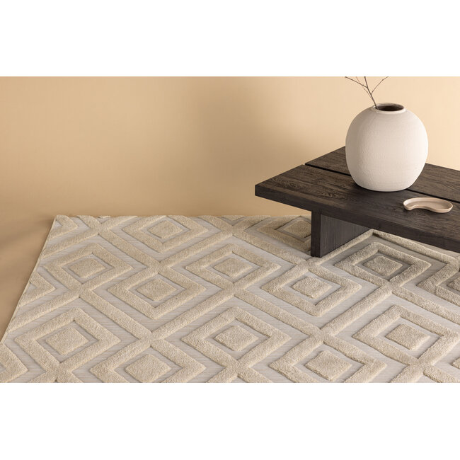 Teppich Pia – Handgefertigter Luxus und Superweicher Komfort in Beige