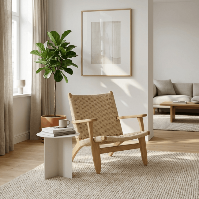 Lounge-Sessel Lazy– Natürliches Design & Handgeflochtener Komfort