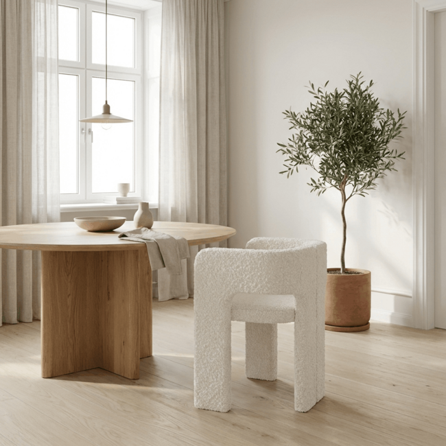 2er Set Sessel Kristin – Sanfte Eleganz & Moderner Bouclé-Komfort