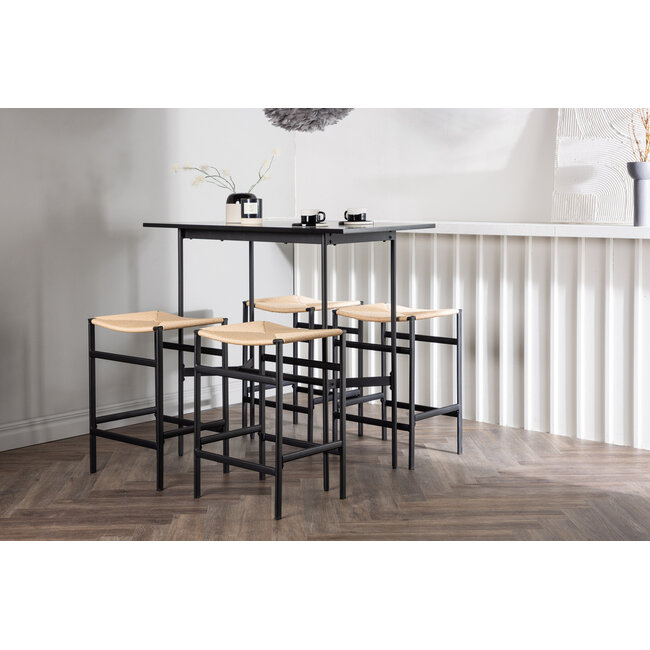 5-tlg. Bar-Set Rax und Polly – Industrial Design trifft Boho-Chic