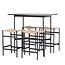 5-tlg. Bar-Set Rax und Polly – Industrial Design trifft Boho-Chic