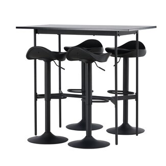 Venture Home 5-tlg. Bar-Set Rax & Adesto – Minimalistischer Industrial-Look in Schwarz