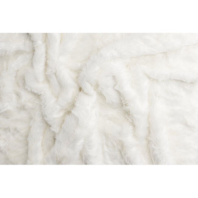 Faux-Fur Teppich Katy – Luxuriöse Weichheit in strahlendem Weiß