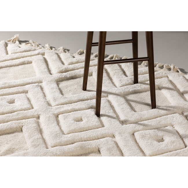 Wolle-Teppich Dahlia – Strukturierter Luxus für Ihr Wohnzimmer