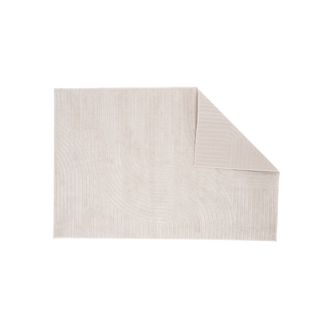 Teppich Vince – Modernes Liniendesign in Bone-White