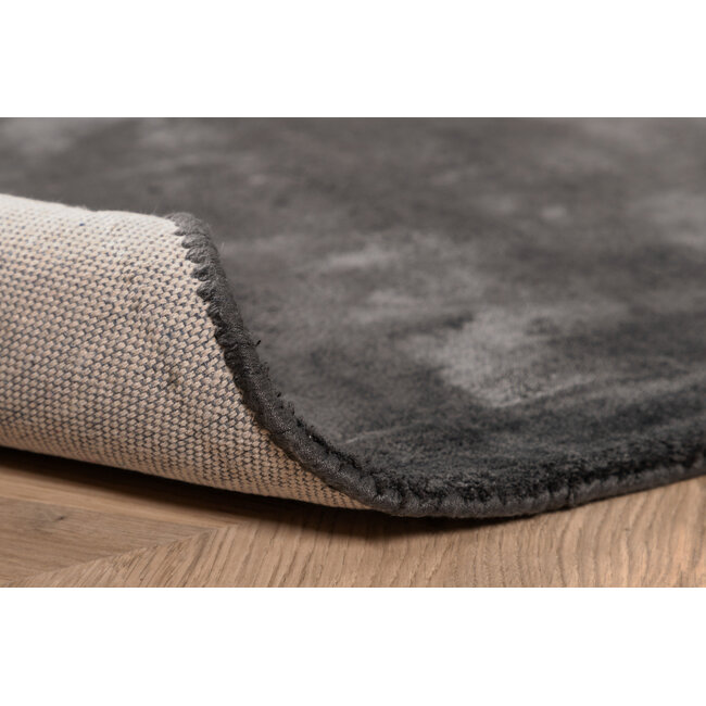 Luxus-Viskoseteppich – Seidiger Glanz in Tiefgrün (Dark Grey/Green)