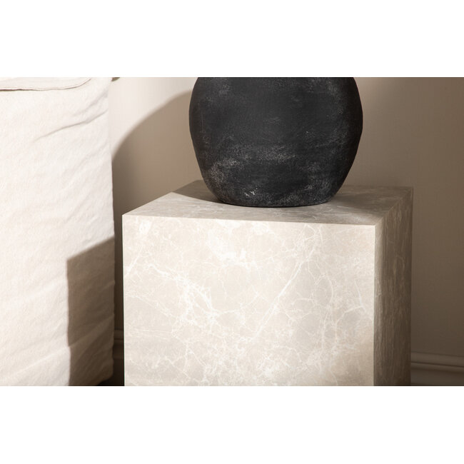 Sofa-Tisch York  Beige - Skandinavisches Design in Marmor-Optik