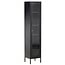 Glasschrank Cali Schwarz – Schlanke Eleganz im Industrial-Look