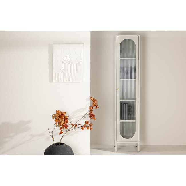 Glasschrank Cali Schwarz – Schlanke Eleganz im Industrial-Look - Copy