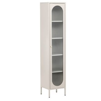 Venture Home Glasschrank Cali Schwarz – Schlanke Eleganz im Industrial-Look - Copy