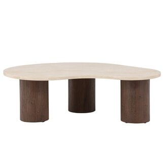 Venture Home Couchtisch Megg – Ovale Eleganz in Beige & Mokka