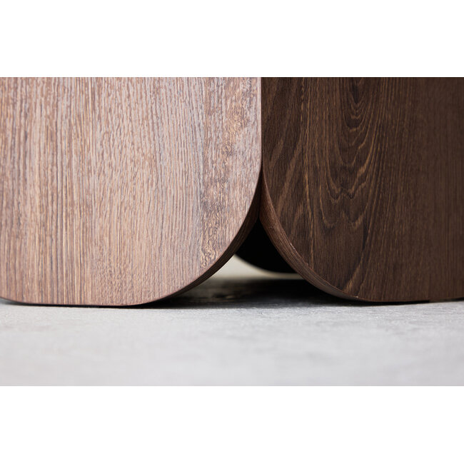 Couchtisch Tekla Mocca – Harmonische Rundungen & Tiefe Eleganz