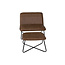 X-Lounge Sessel und Hocker – Klassischer Luxus in zeitlosem Braun